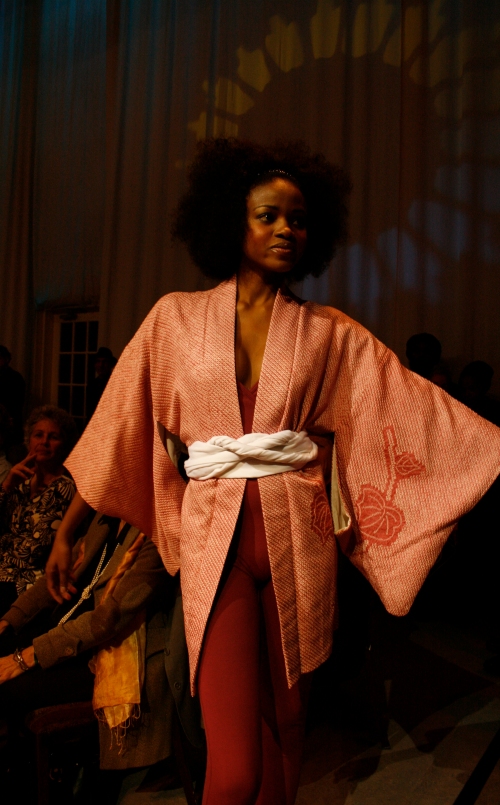 Model in kimono